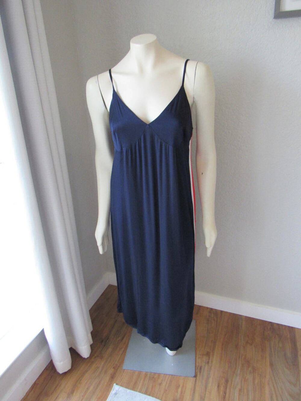 Sugar Lips Navy Satin Dress